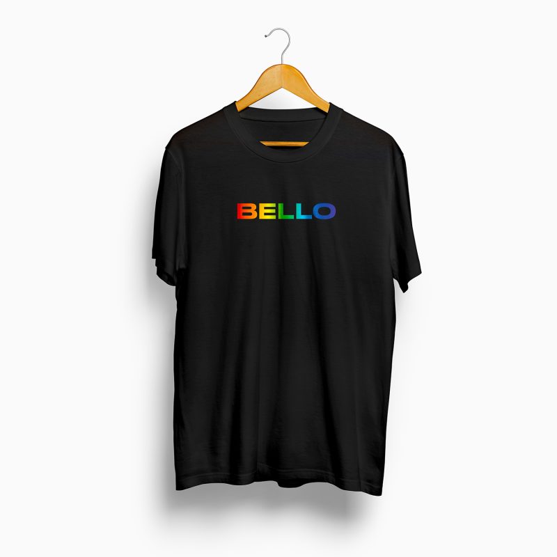 T-Shirt - Bello - Nero/Arcobaleno